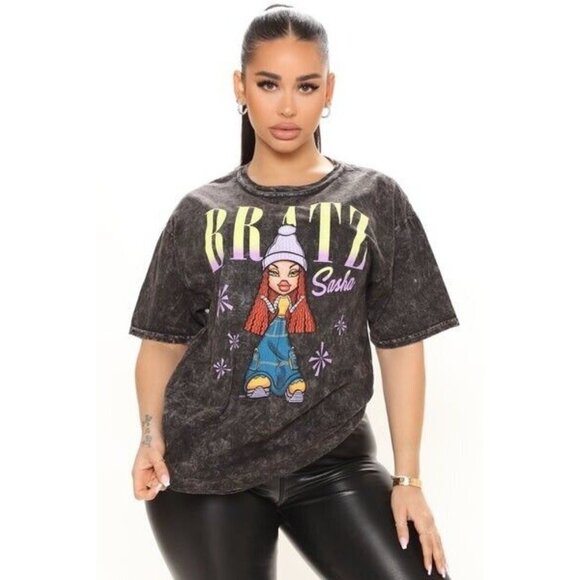Y2k Bratz Sasha Shirt Grunge Emo Goth‎ Girly Early 2000s Women’s Size Small - Picture 1 of 9